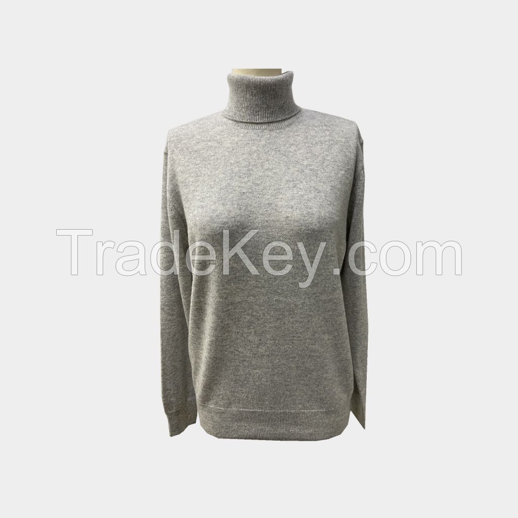 simple style crew neck sweater 