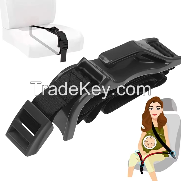 Maternity Seat Belts Pregnant Woman Seatbelt Pregnancy Car Seat Belt Adjustable Black