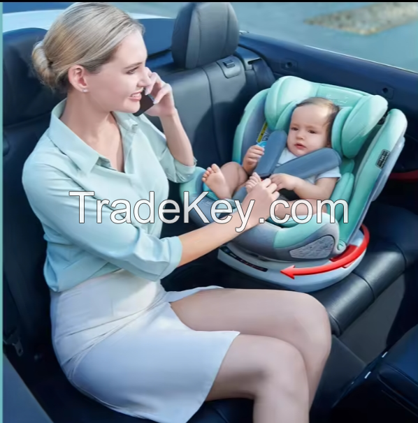 Child safety seat 360 degree rotation simple portable seat universal for 0 years old baby car seat