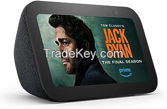 Echo Show 5 (3rd Gen, 2023 release) | Smart display with 2x the bass and clearer sound | Charcoal WhatssAp for fast response:+1(754)444-1944