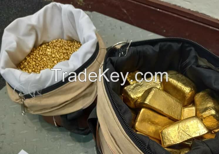Gold bars, nuggets and monkey skins