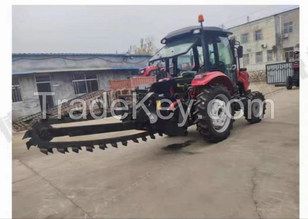 Large chain trenching machine, agricultural deep trenching machine, orchard trenching machine, tap water and gas pipeline trenching machine