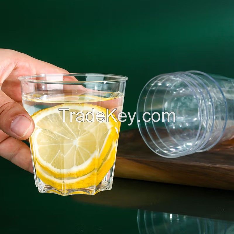 High Transparent Material PS Disposable Cold Drinking Plastic Cups