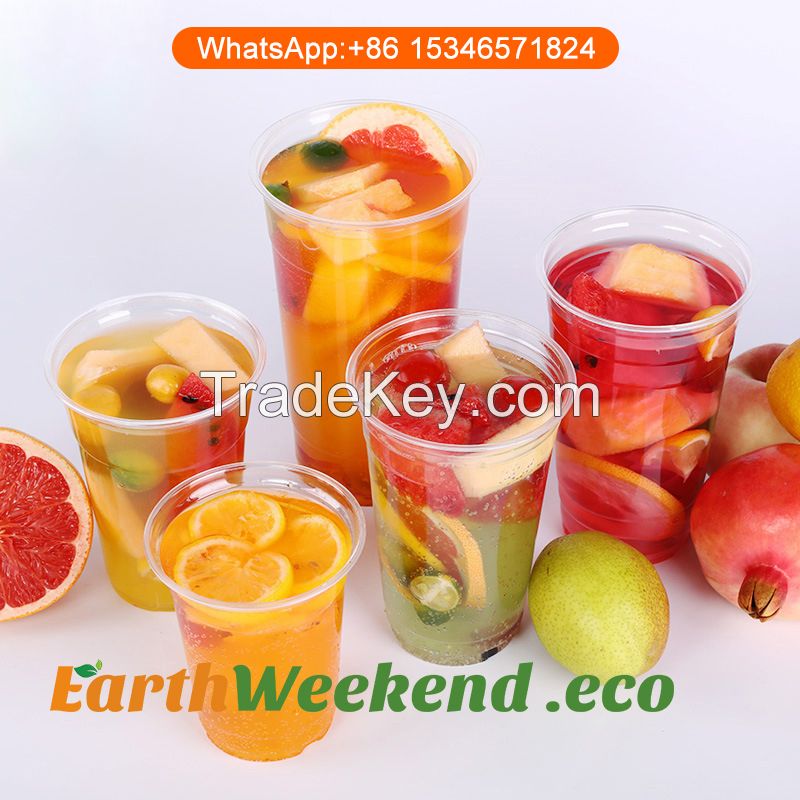 Crystal Juice Cold Milk Coffee Plastic Pet Cup