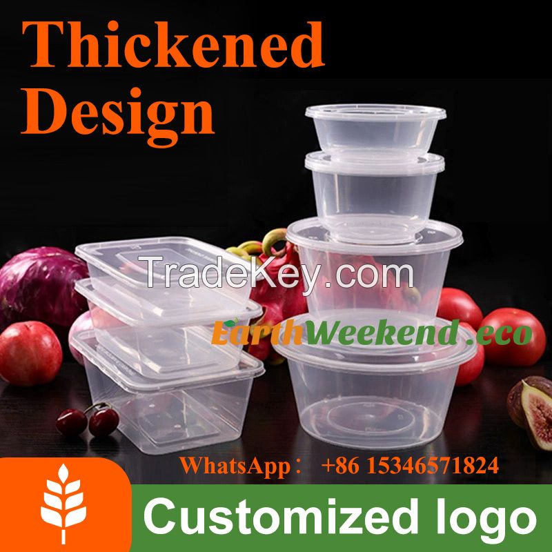 Round PP Lunch Box / Food Grade Container/ Disposable Plastic Food Box