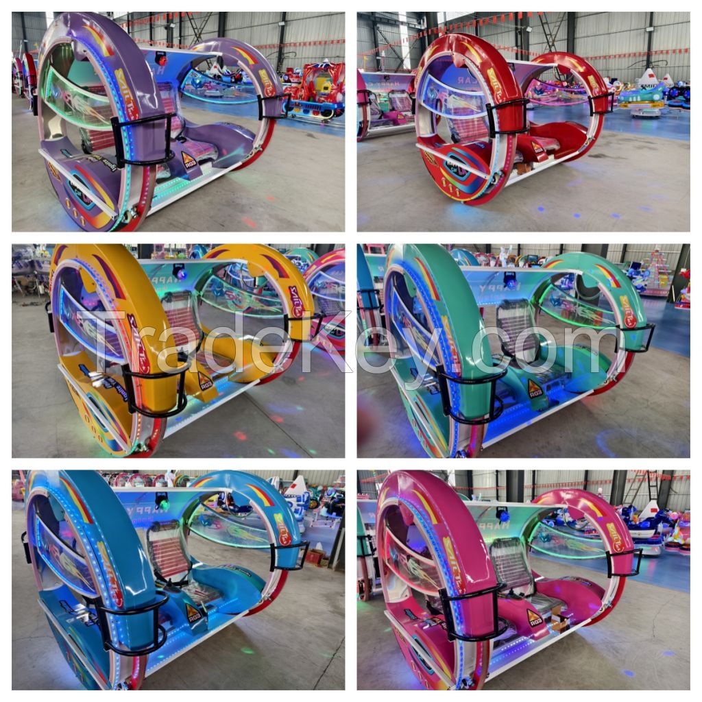 Amusement park facilities outdoor playground equipment theme park rides 360 happy rolling car