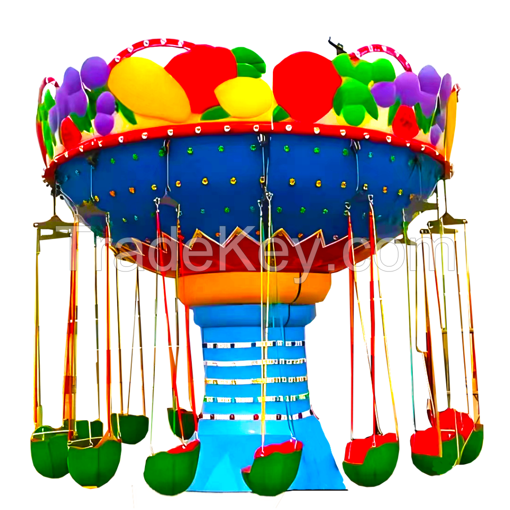 Amusement park rides adults thrill spinning amusement park rides flying chair