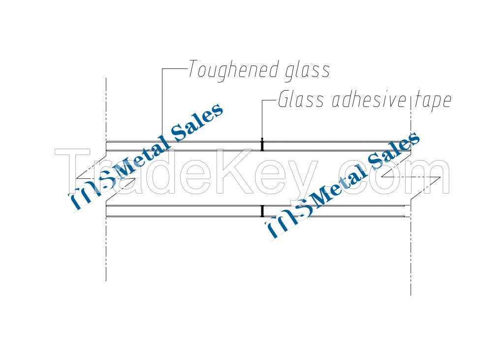 Glass Partition:Double panoramic glass partition
