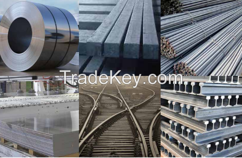  rebar steel, billet steel, railway steel, hot rolled steel coil, cold rolled steel coil, galvanized steel coil