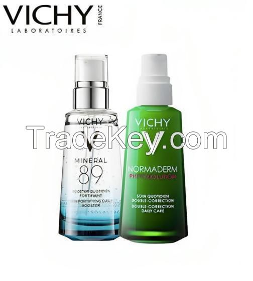 Vichy Mineral 89 Hyaluronic Acid Face Serum, Normaderm Double Correction Cream