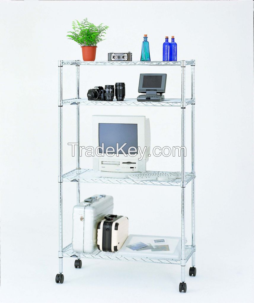 wire shelving for storage holders and racks