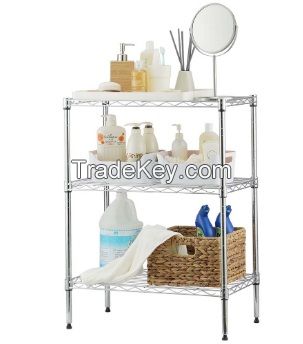 wire shelving for bathroom
