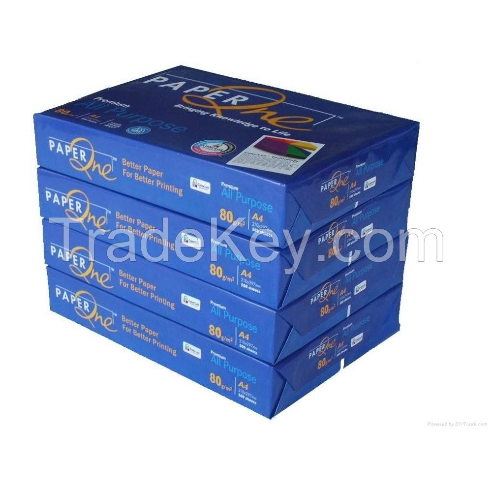 Paper One 80 GSM 70 Gram Copy Paper A4 Copy Paper 75gsm / A A4 Copy Paper wholesale