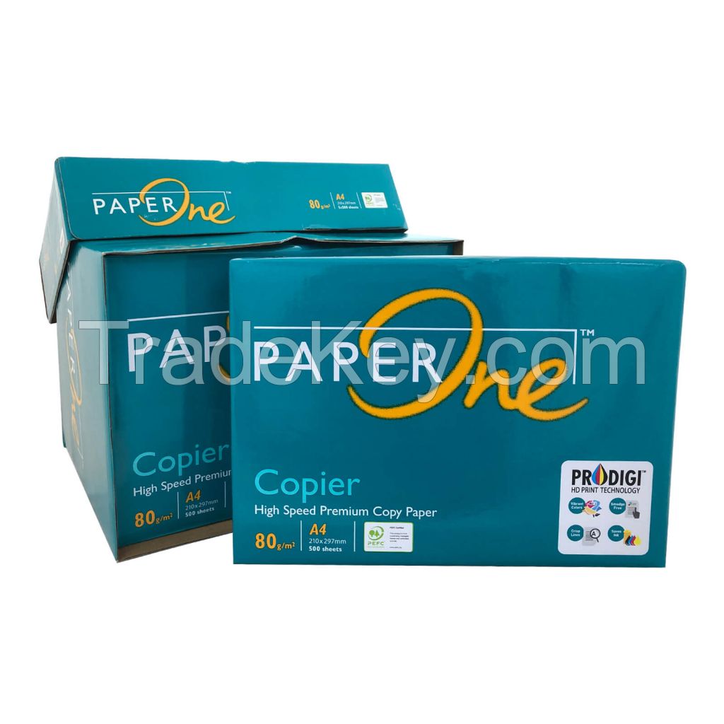 Original Paper One A4 Paper One 80 GSM 70 Gram Copy Paper /Copy Paper A4 80 gsm Pack 5 Paper