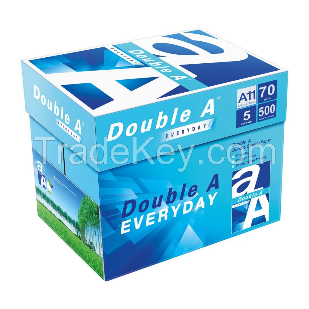 Double a Copy Paper A4 80 GSM Pack 5 Paper planted Wood Premium Quality A4 Copy Paper