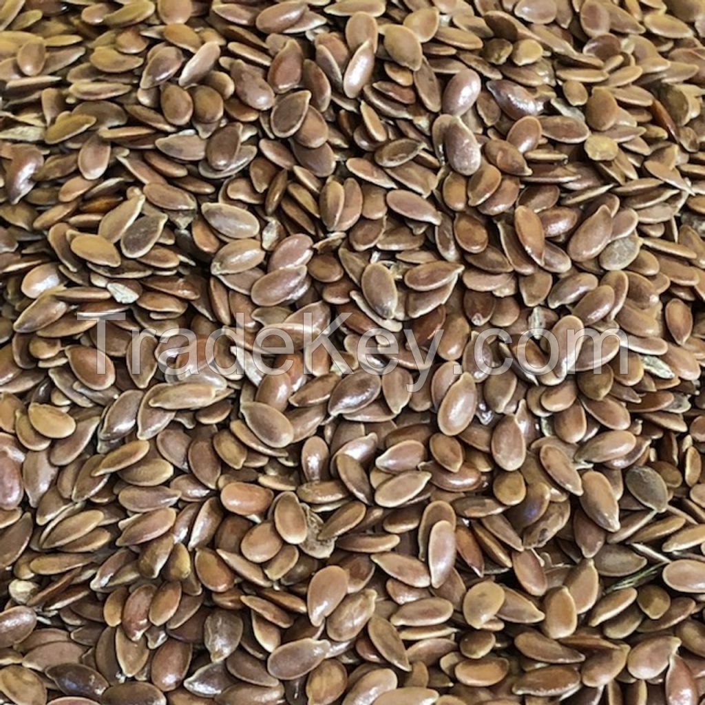 Organic Whole Gold Linseed Grain Brown Flax Seeds by trusted supplier