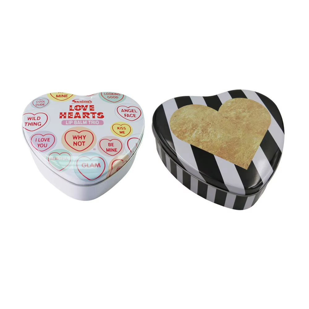 Custom Heart Shaped Valentines Tin Box Heart Shape Sweet Candy Chocolate Metal Tin Wedding Gift Chocolate Heart Tin Can Case