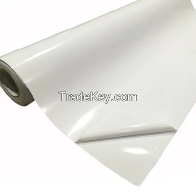 0 Micron 100 Micron PVC Sticker Paper Rolls Self Adhesive Vinyl for Advertising