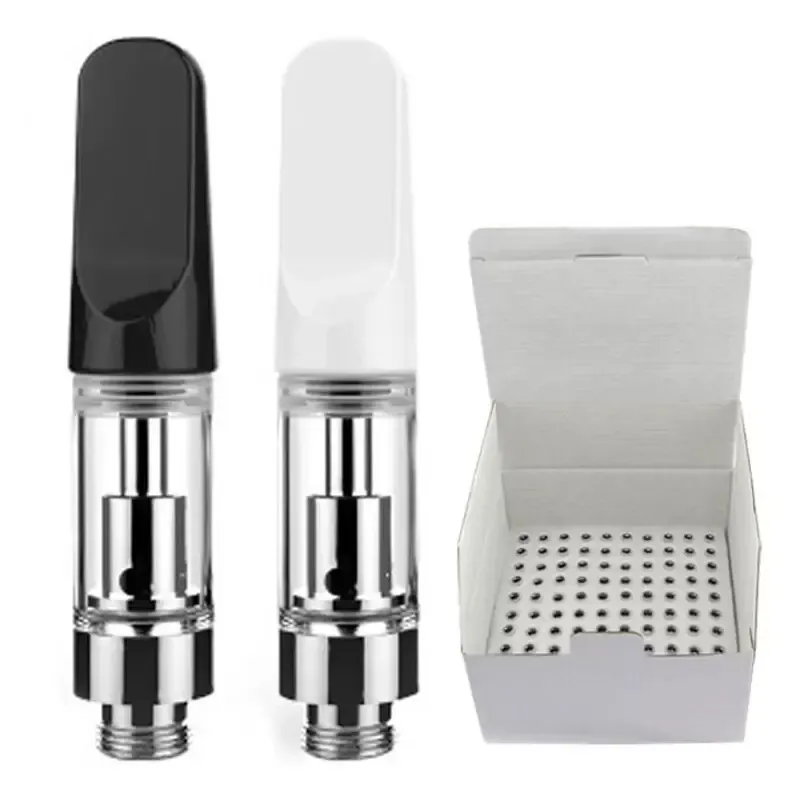 Disposable atomizer TH205 TH210 1.0ml empty cartridges for thick oil glass carts ceramic coil tip PK M6T G2 G5 V9 Cake Cookies