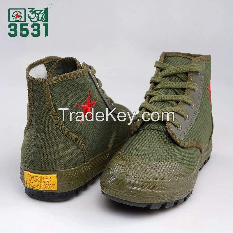 3531 Three-proof Nano Safety Shoes: Puncture-Resistant, Waterproof, Oil-Proof Canvas Unisex Shoes