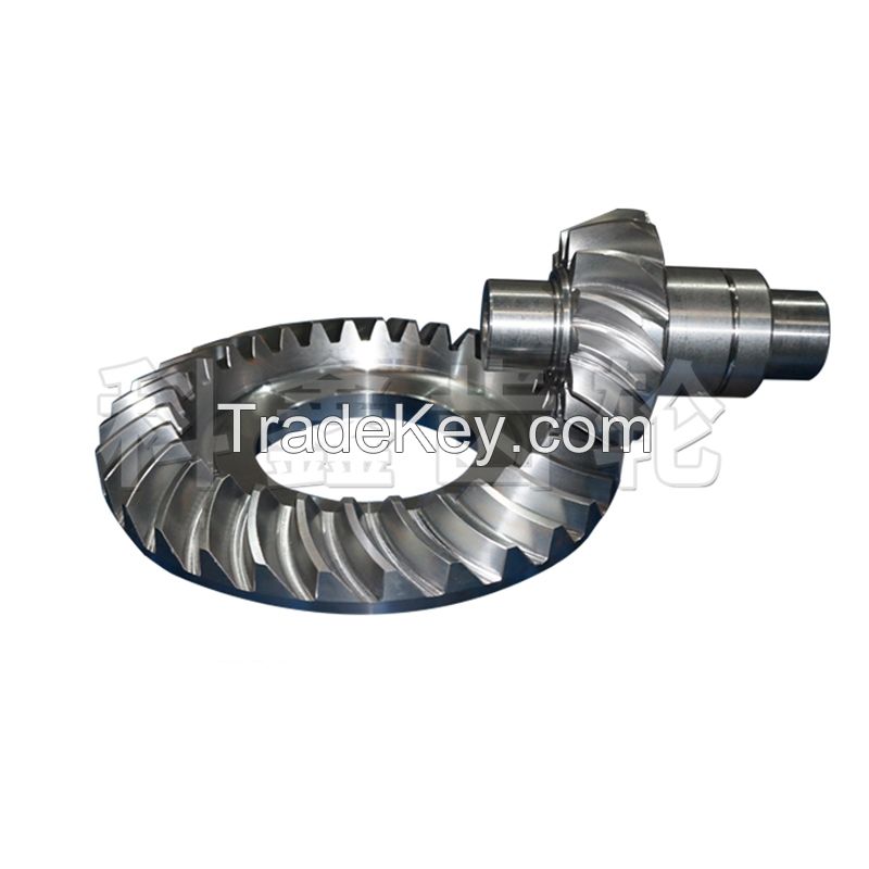 Special spiral bevel gear for high-speed trains