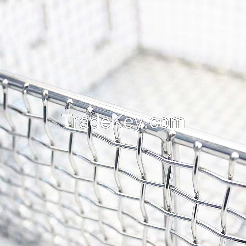Stainless steel wire mesh basket