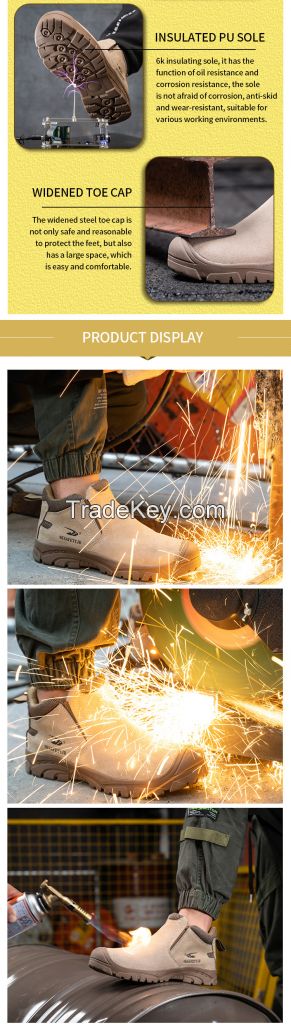 safety shoes for welding,welding safety boots shoes,leather boot steel toe work safety shoes for men