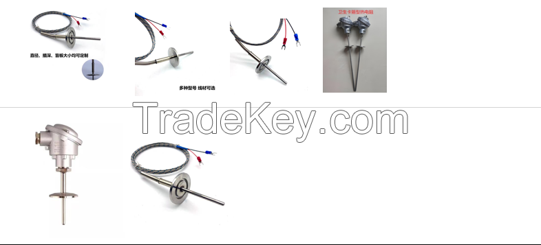 Hygienic card hoop type thermocouple