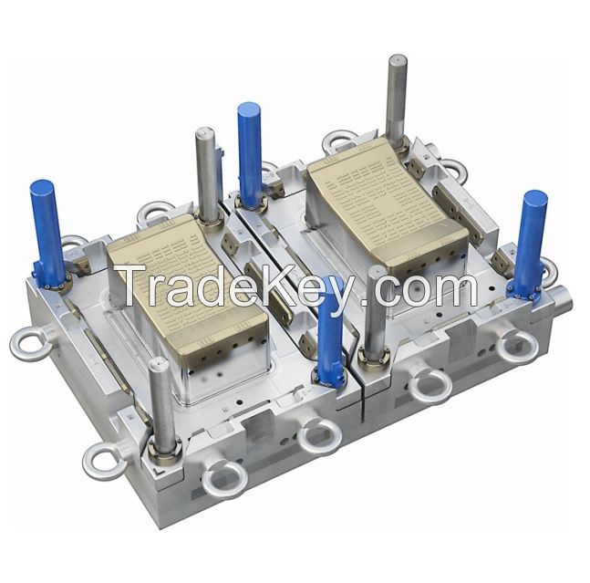 Cucstom plastic injection molding plastic injection crate turnover box mould