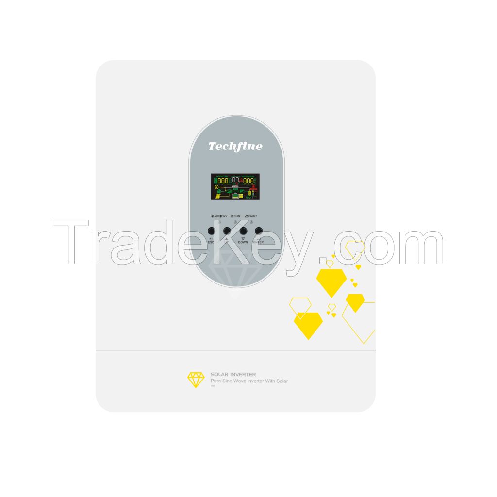 Solar inverter integrated 6.2KW pure sinusoidal high frequency inverter built-in MPPT controller
