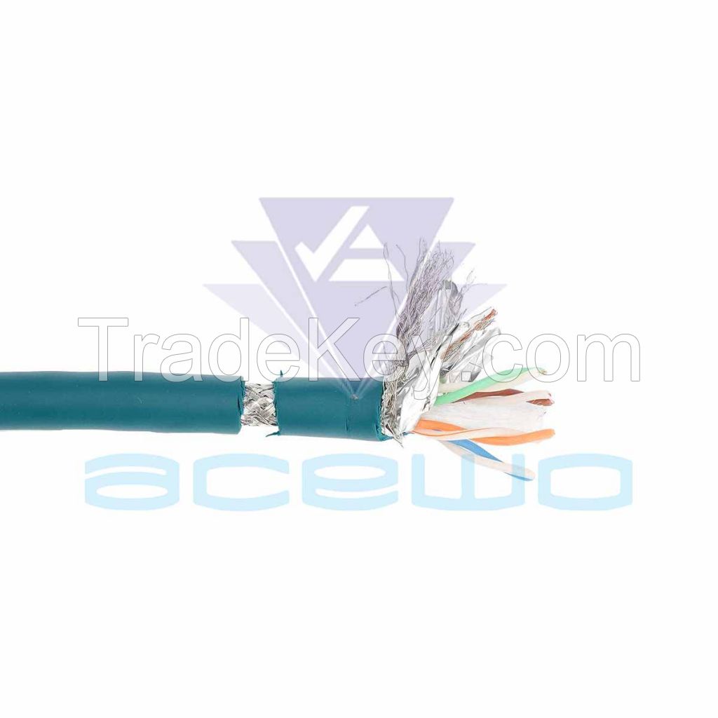 m12 to rj45 cable GigE with screw lock connectors 8pin