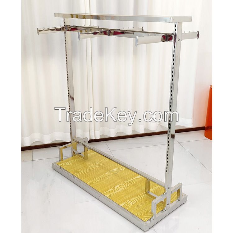 clothes display shelves garment displaying tables  clothes hanging racks