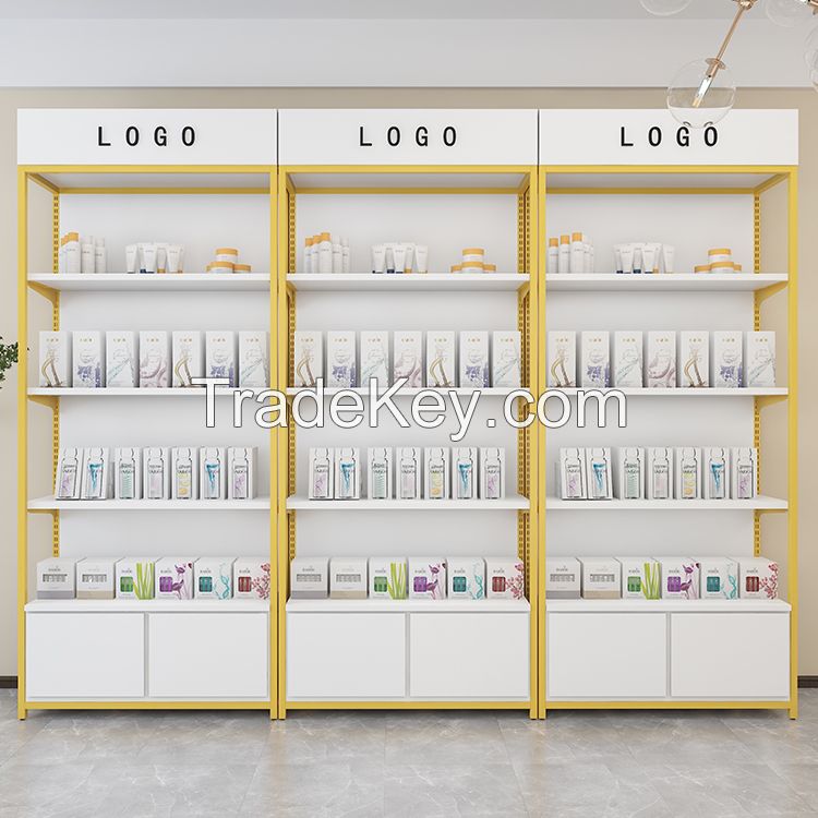 beauty products &amp;amp; make up &amp;amp; cosmetic display shelves with led