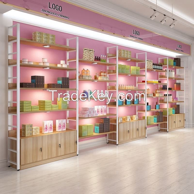 beauty products &amp; make up &amp; cosmetic display shelves with led