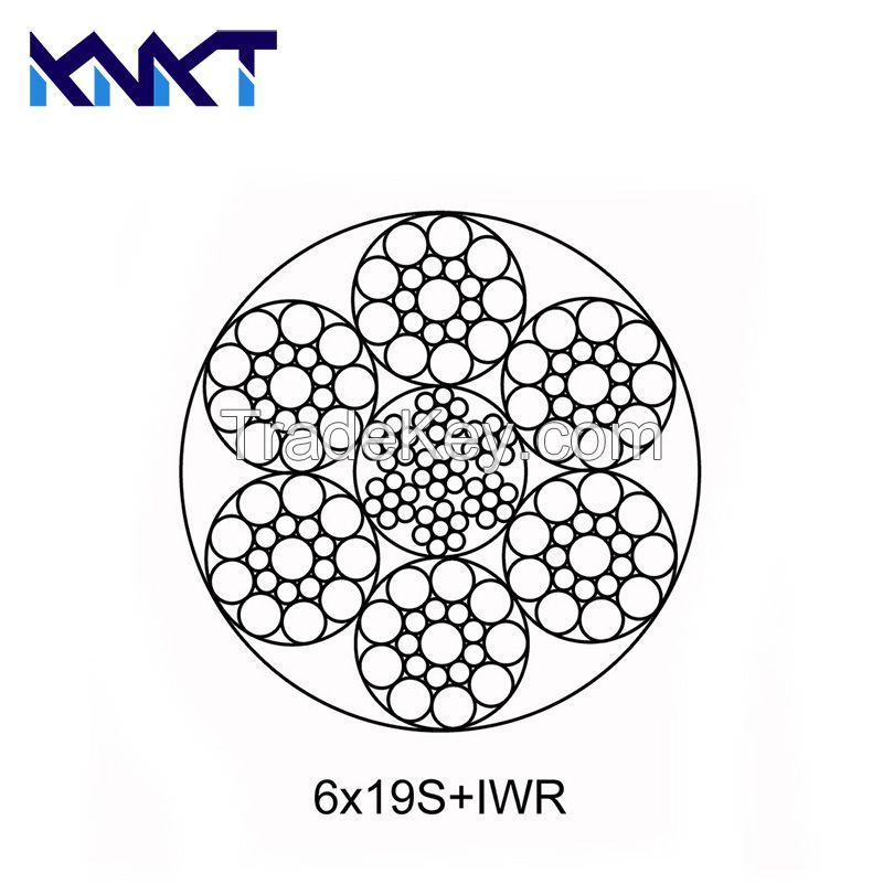 6Ã—19S+IWR Round Strand Steel Wire Rope