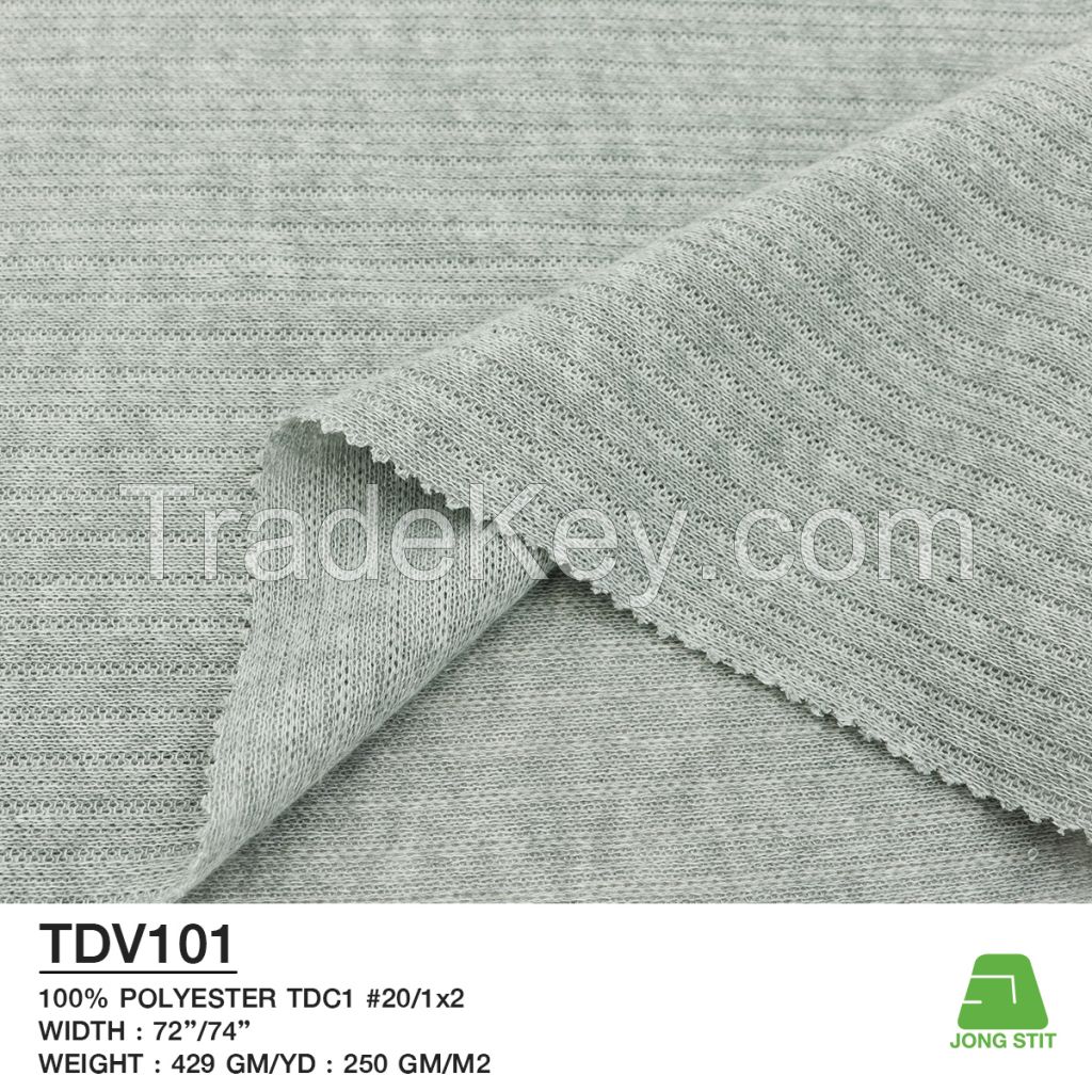 TDV101 - Rib Melange Knitted Fabric