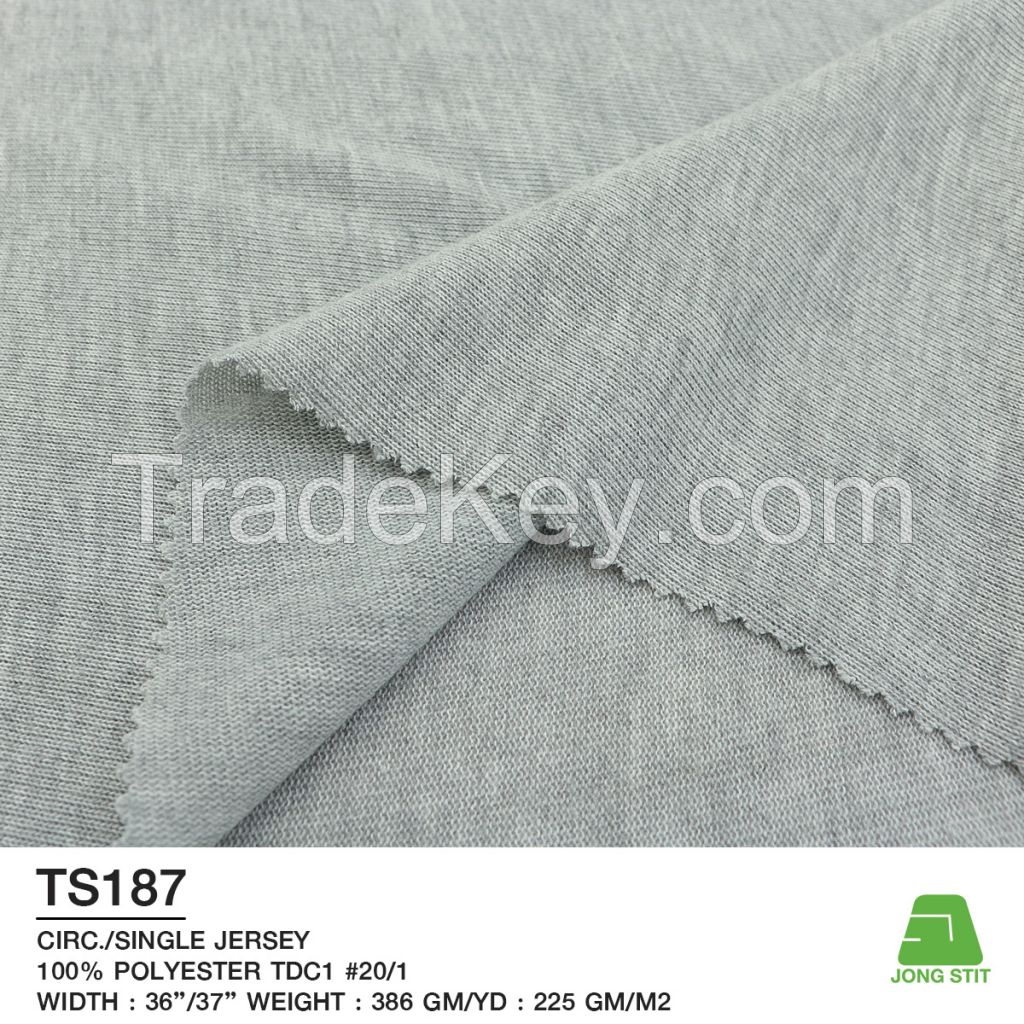 Single Jersey Melange Knitted Fabric