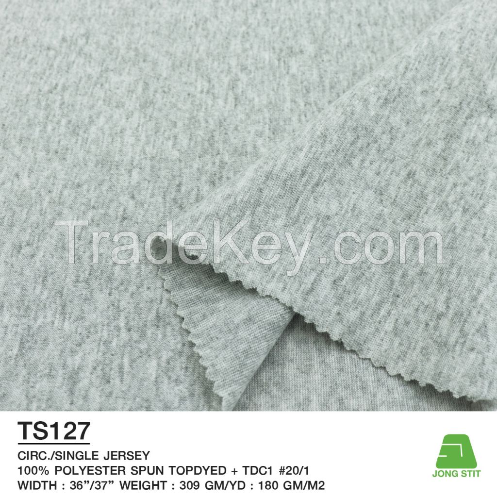 Single Jersey Melange Knitted Fabric