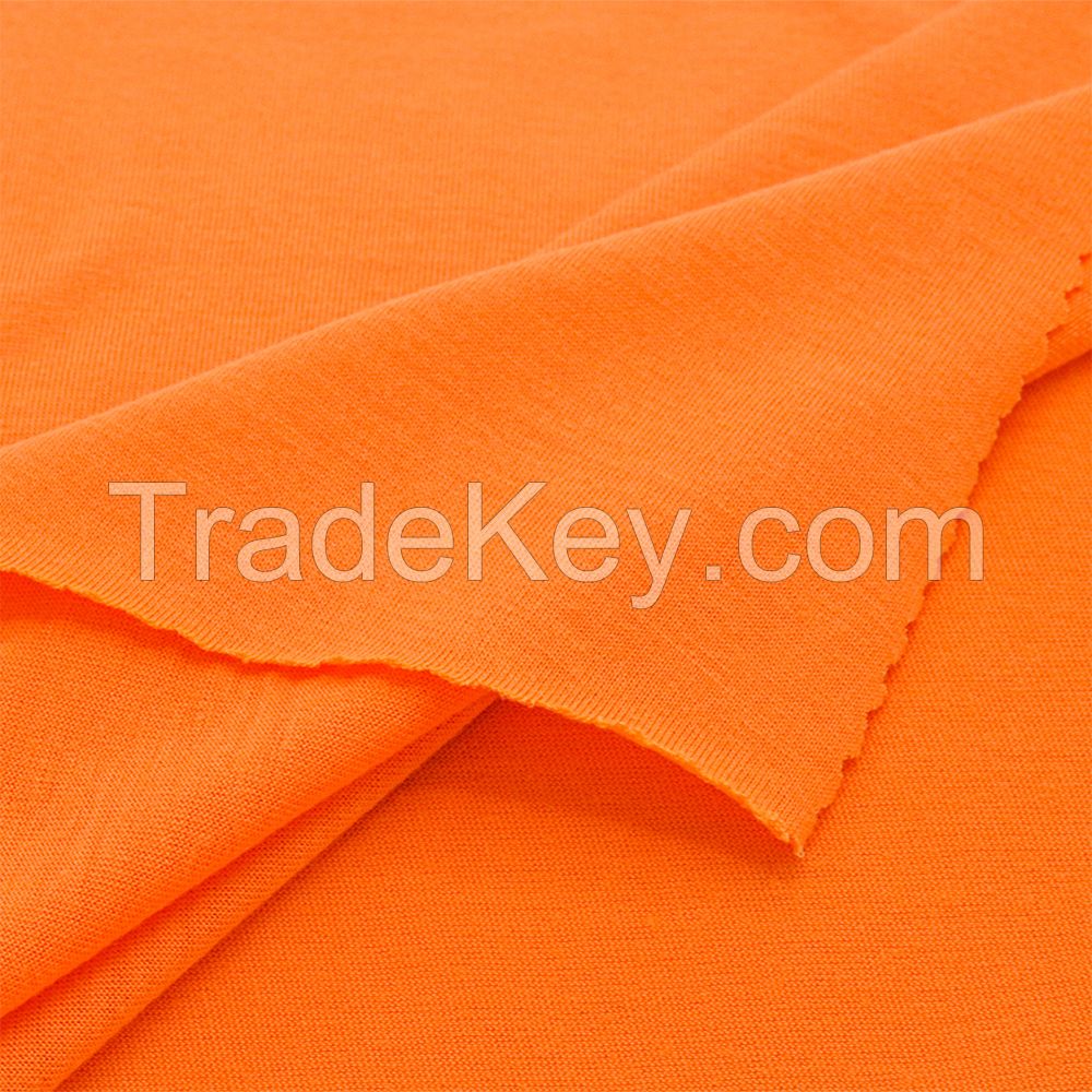 S677 Spun Polyester Single Jersey  Knitted Fabric