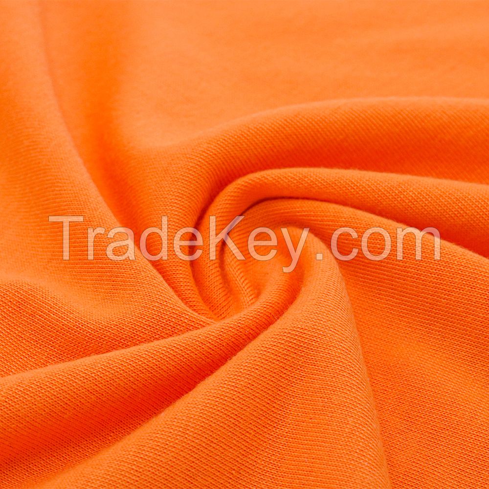S677 Spun Polyester Single Jersey  Knitted Fabric