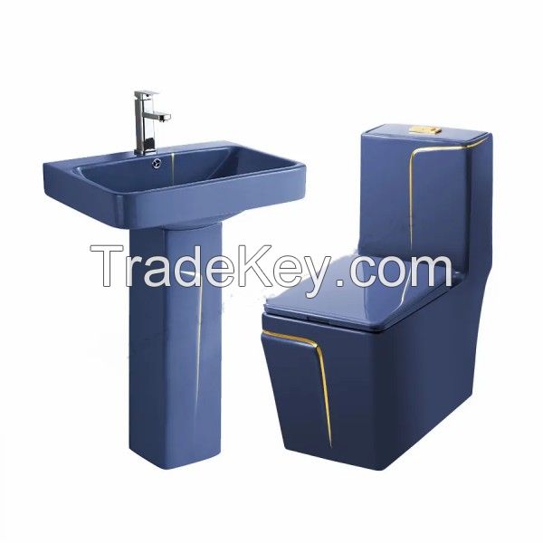 Modern Sanitary Ware Hotel S Trap Dual Flush Water Closet Toilet Commode Bathroom Ceramic One Piece Toilet Bowl