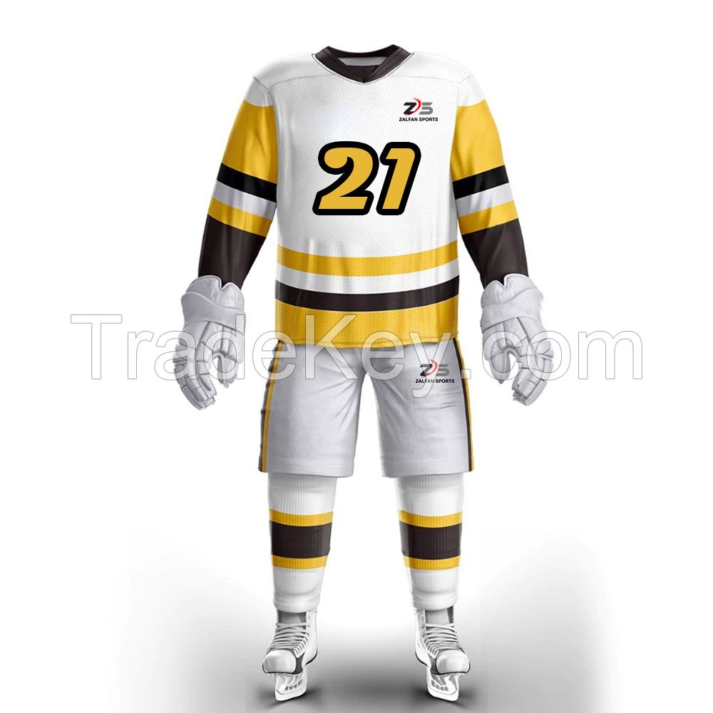 Custom made Ice Hockey Uniforms with complete customization