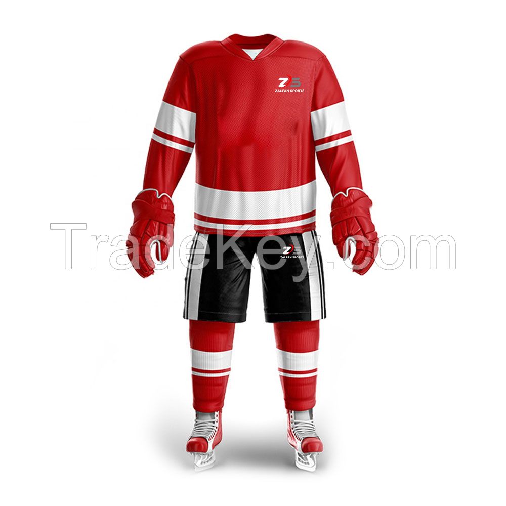 Ice Hockey Uniforms with custom features