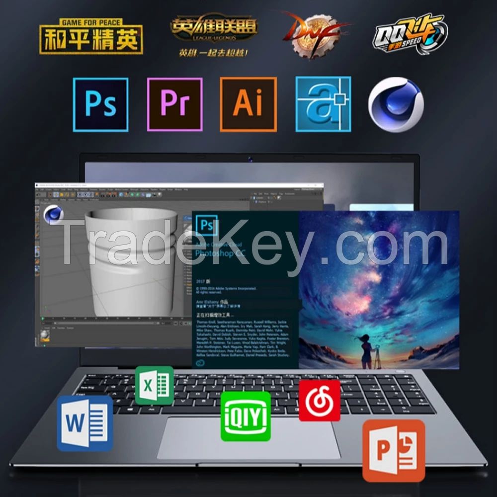 13th Gen i7 1360P 1260P 15.6 Inch IPS Gaming Laptop FHD NVMe Fingerprint Office Notebook Ultrabook Computer Windows 11 WiFi