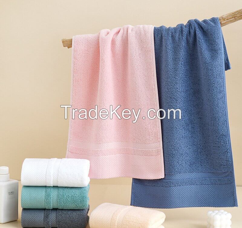 Customized 100% cotton towel with thickened embroidered logo