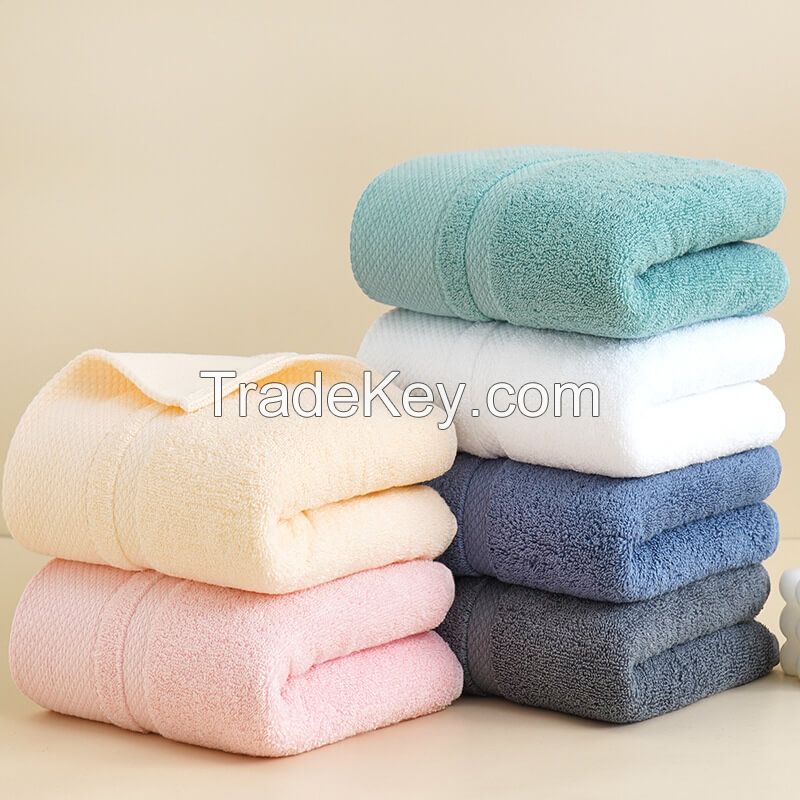 Customized 100% cotton towel with thickened embroidered logo