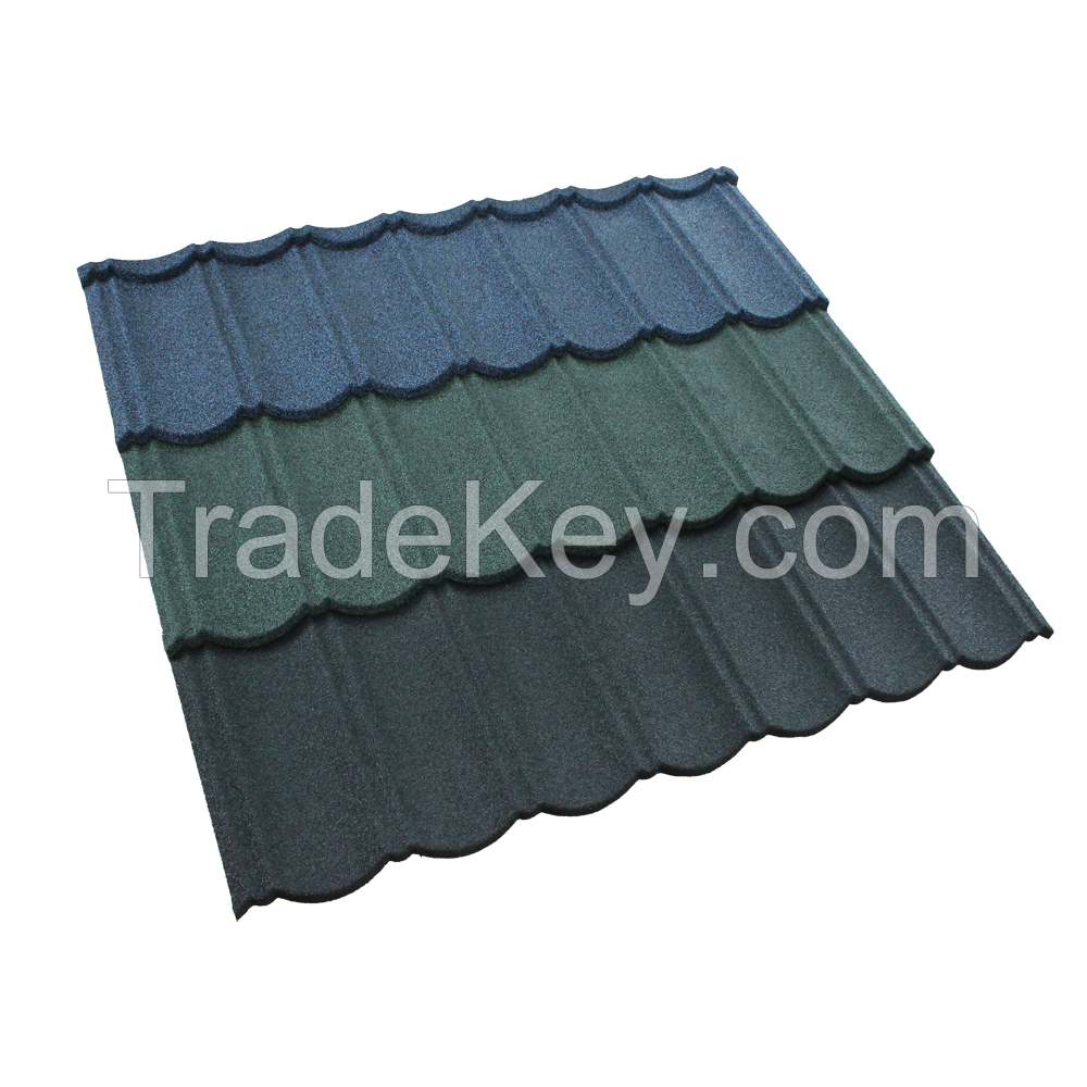 Stone Coated Roof Tile Metal Roof Tiles Metal Building Material Corrugate Roof Tile