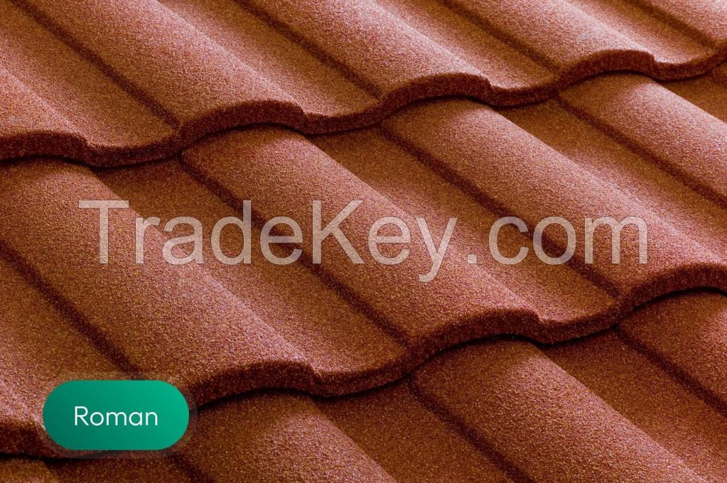 China Roof Tile Galvanlume Stone Coated Metal Roofing Thickness: 0.3mm-0.45mm