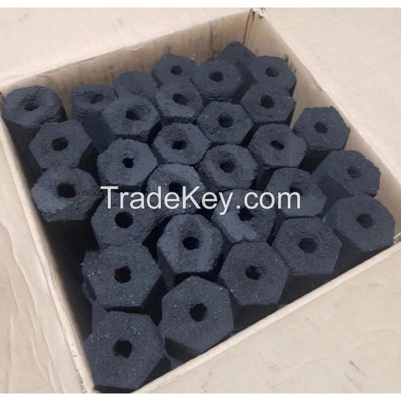 briquettes for shisha, BBQ, various types of charcoal.