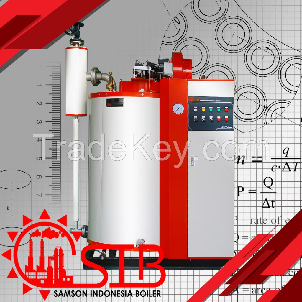 Steam Boiler SSBV-series 0, 5 Tph gaseous fuel